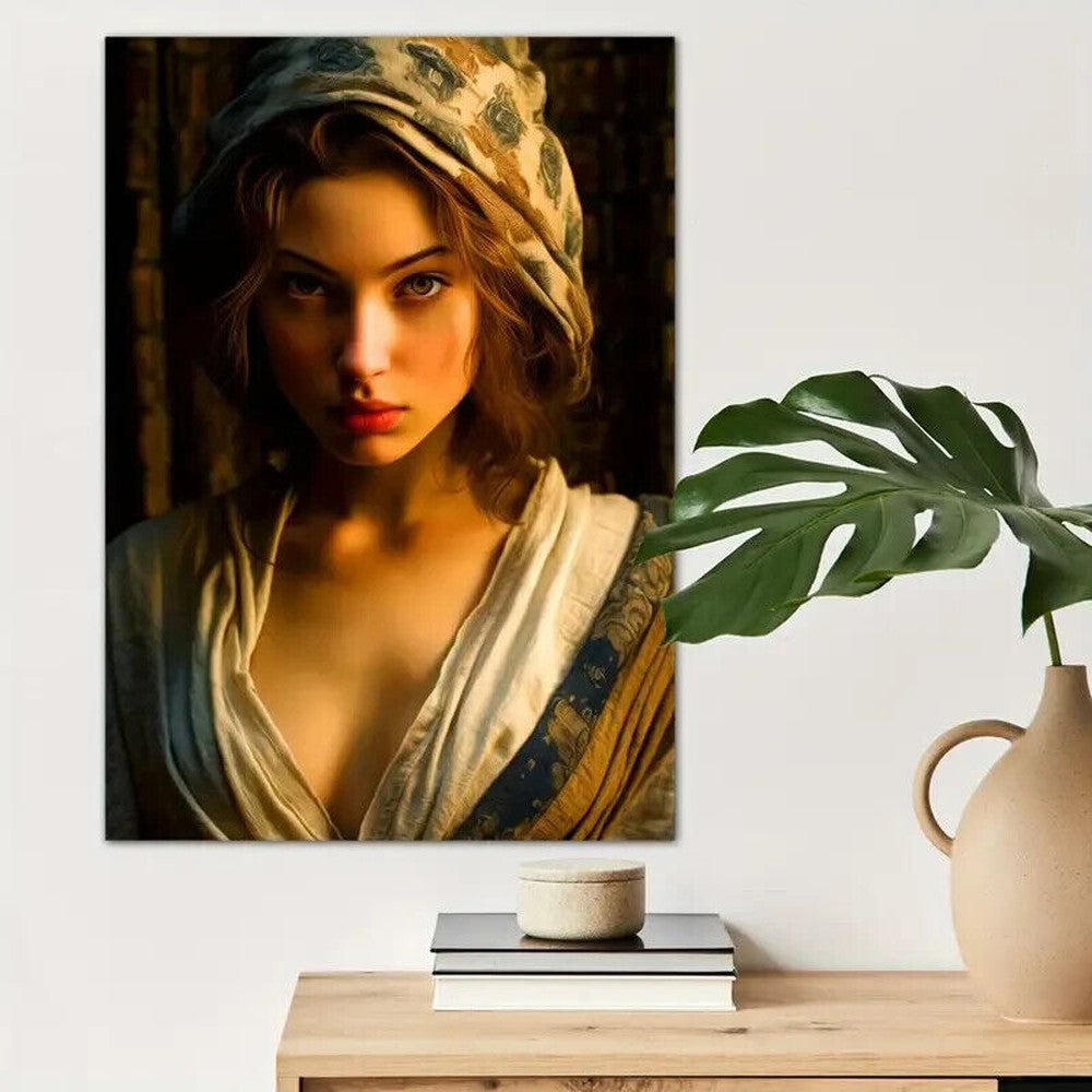 Beautiful Woman Artistic Vibrant Color Canvas Print 12" X 16" NEW! Art:Art Prints Style Your Walls